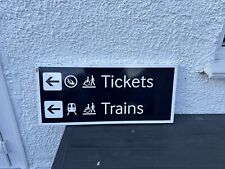 British Rail Train Sign. Metal Sign Mancave Model Railway  picture
