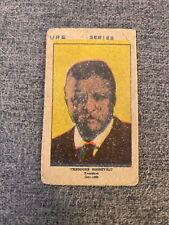 1920 US Presidents Strip Card Theodore Roosevelt (Crease) picture