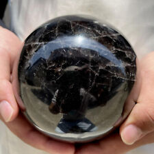 2160g Natural Smoky Quartz Sphere Black Crystal Ball Reiki Energy Healing picture