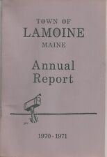 Lamoine Maine Town Report 1970-71 Vintage good shape picture