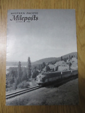 WESTERN PACIFIC MILEPOSTS October 1960 Wanted Passengers Magazine picture