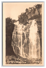RPPC Norway Skjervsfossen Waterfall Voss Granvin Hardanger Real Photo Postcard picture