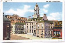 Portland Maine City Hall 1930’s Postcard picture