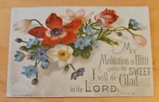 VTG Prayer Card My Meditation Of Him Shall Be Sweet I Will Be Glad In The Lord picture