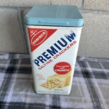 Vintage Nabisco Premium Saltine Cracker/Galletas Saltinas Tin 14oz USA picture