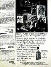 1978 Jack Daniel's Herb Fanning Vintage JD's Signs Original 1/2 Page Print Ad picture