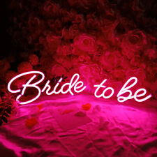 Pink CALCA LED Neon Sign Bride To Be Sign Length 28.59 X 7.28in picture