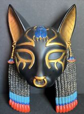 Ancient Egyptian Cat Goddess of Protection Bastet Wall Mask Sculpture picture