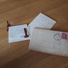 1916 Personal Letter & Envelope Geneseo Illinois picture