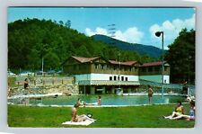 Gatlinburg TN-Tennessee, Maples Swimming Pool, Advert, c1958 Vintage Postcard picture