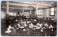 1913 UNIVERSITY OF VALPARAISO INDIANA ALTRURIA DINING HALL INTERIOR POSTCARD picture