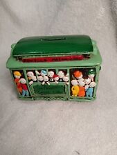 San Francisco Green Cable Car Trolley Coin Bank #504 W/ People picture