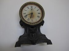 Antique Vintage Seth Thomas Metal Case Mantel Shelf Alarm Clock ~ Made in USA picture