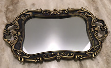 Victorian Style Antique Looking Mirror Tray Home Table Dresser Accent Witchy NEW picture