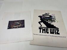 THE WIZ BROADWAY MUSICAL THEATRE PROGRAM 1974 STEPHANIE MILLS 9 x 12