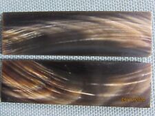 Two 5 in. Polished Dyed Brown  Buffalo horn knife scales handles   lot - 264 picture