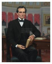 PRESIDENT ABRAHAM LINCOLN PORTRAIT PAINTING OFFICIAL WHITE HOUSE 8X10 PHOTOGRAPH picture