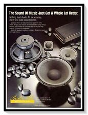 Audio Art Speaker Systems Print Ad Vintage 1989 Magazine Advertisement picture