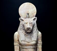 Ancient Egyptian Lion Goddess Sekhmet Statue Wearing A Sun Disc with the Cobra picture