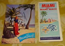Miami / Miami Beach - 1940 Brooklet & 1958 Map picture