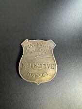 Official Pinkerton National Detective Agency Badge  Pewter picture