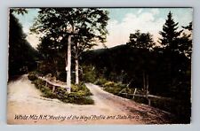 White Mts NH-New Hampshire, Meeting the Ways, Vintage Postcard picture