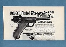 1955 KRUGER .12 CALIBER Powder Charged Pistol ~ Luger Design picture