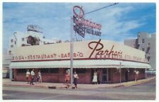 Miami Beach FL Parham's Restaurant 73rd & Collins Ave Vintage Postcard Florida picture