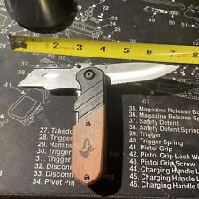 Husky Dual Blades 2-in-1 Folding Utility Serrated Knife  picture