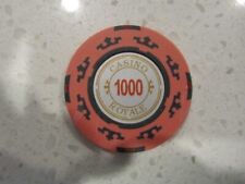 $1000 Casino Royale Chip Pink & Black + FREE Las Vegas Nevada Poker Chip picture
