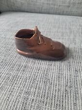 Vintage Bronzed Baby Shoe Unbranded picture