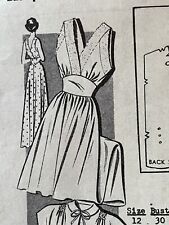 RARE UC Mail Order Gown BED JACKET Ensemble Vintage 50s Pattern SEW-RITE B42 picture