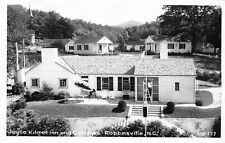RPPC Robbinsville North Carolina Joyce Kilmer Inn Cottages 1953 Postcard 9331 picture