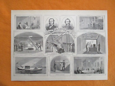 1894 Civil War Print - Union Ironclad 