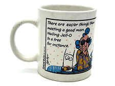 Vintage MAXINE  Shoebox Comics Coffee Cup Easier Things To Find A Man Funny Mug picture