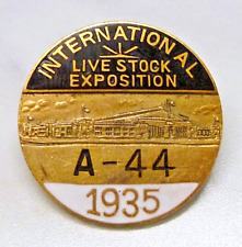 1935 International Live Stock Exposition Enamel Pin A-44 picture