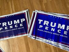 2016 Donald Trump & Mike Pence yard sign polybag 2 sided all weather  picture