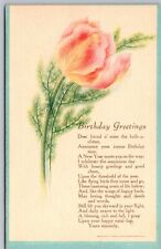 Postcard C 305, Birthday Greetings, Beautiful Flower. picture