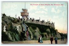 c1910's The Parapet At Sutro Heights Scene San Francisco California CA Postcard picture