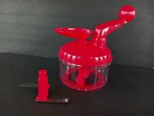 Tupperware Quick Chef Red Food Processor Chopper Mixer Whisk 4 Cups picture