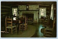 Knoxville Tennessee TN Postcard James White's Fort Cabin Interior c1960s Vintage picture