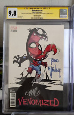 VENOMIZED #1 YOUNG VARIANT COVER CGC 9.8 SS SIGNED TODD MCFARLANE STAN LEE YOUNG picture