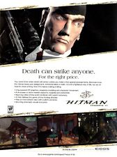 Hitman Codename 47 PC Game Big Box 2000 Promo Ad Wall Art Print Poster - Glossy picture