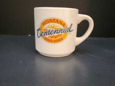 Montana Centennial 1889 - 1989  White Collectible Coffee Mug  3.75