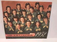 Vintage Girl Scout Calendar 1952 picture