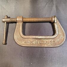 Vintage C Clamp Tool Malleable Iron 2”  Bench USA 🇺🇸 picture
