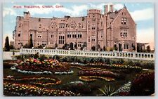 Plant Residence Groton Connecticut Flower Garden Attraction & Building Postcard picture