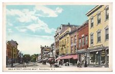 Vintage Peekskill New York Postcard Main Street Looking West WB Unposted picture