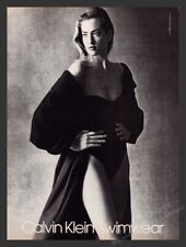 Calvin Klein Swimwear Sexy Model 19880s Print Advertisement Ad 1988 picture