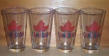 MOLSON CANADIAN  4 BAR PUB BEER PINT GLASSES NEW picture